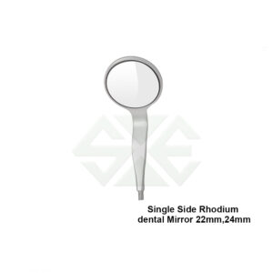 Single Side Mouth Mirror Rhodium 22mm & 24mm